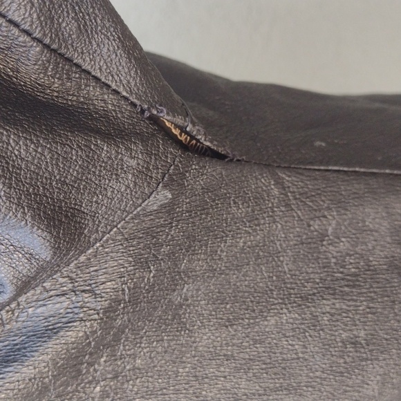 Vintage Pelle Studio Black Leather Long Coat S - Picture 7 of 16